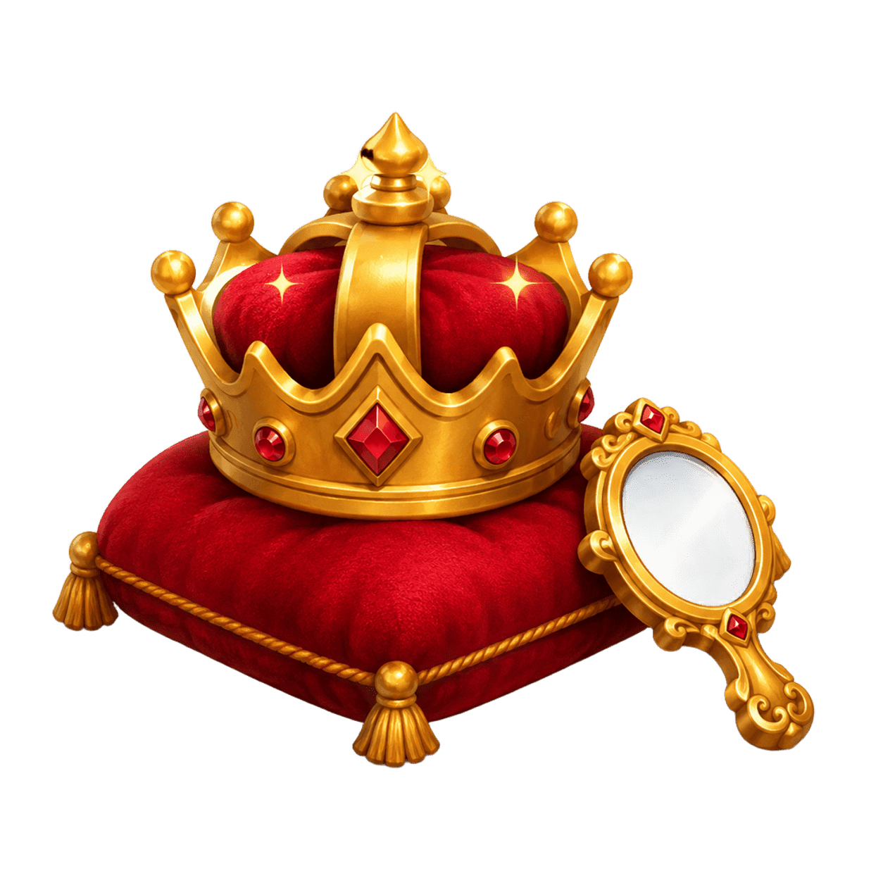 A crown at the end of the road